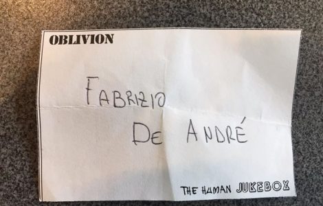 Classifica di ieri sera a Legnano. Primo posto per Fabrizio De Andrè. Secondi Jovanotti,…
