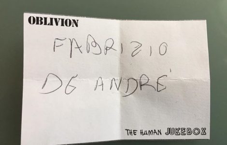 Classifica di ieri sera a Milano. Primo posto per Fabrizio De Andrè. Secondi Jovanotti…