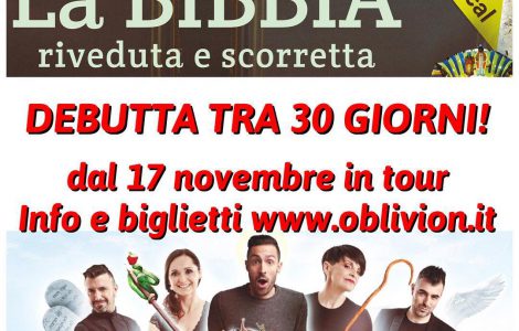Il debutto si avvicina! Ci vediamo in teatro dal 17 novembre. Siete pronti? #oblivion…
