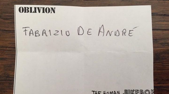 Classifica della serata di ieri a Foligno. Primo posto per Fabrizio De Andrè. Secondo…
