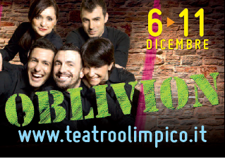 Stiamo per tornare a Roma! Dal 6 al 11 dicembre al Teatro Olimpico. Daje!