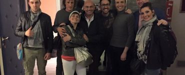 Grandissima serata romana, piena di amici: Antonio Rezza, Stefano Sarcinelli ed il direttore del…