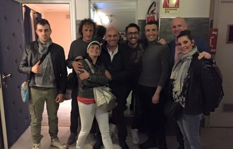 Grandissima serata romana, piena di amici: Antonio Rezza, Stefano Sarcinelli ed il direttore del…