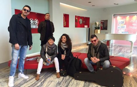 Arrivati a Radio 105! Pochi minuti e siamo in onda!