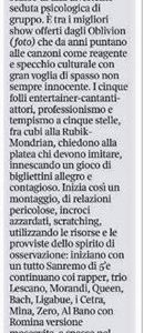 La bellissima recensione di Maurizio Porro sul Il Corriere Della Sera di oggi. Vi…