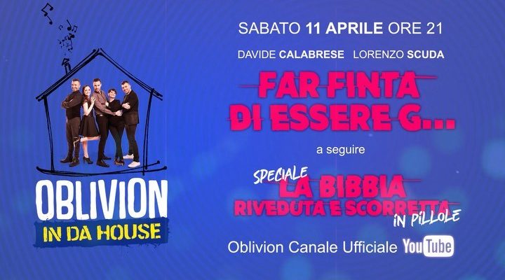 Sabato sera un nuovo streaming sul nostro Canale YouTube! Alle 21 FAR FINTA DI&hellip;