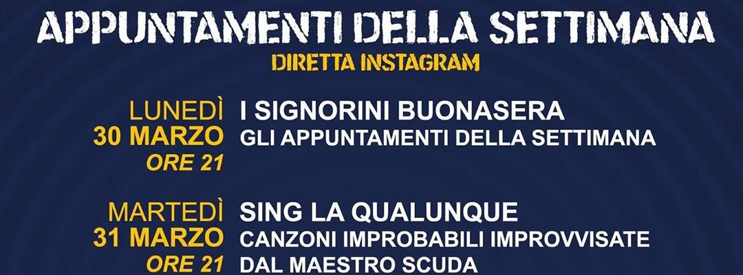 OBLIVION IN DA HOUSE – dal 30 marzo al 5 aprile. Quarta settimana con…